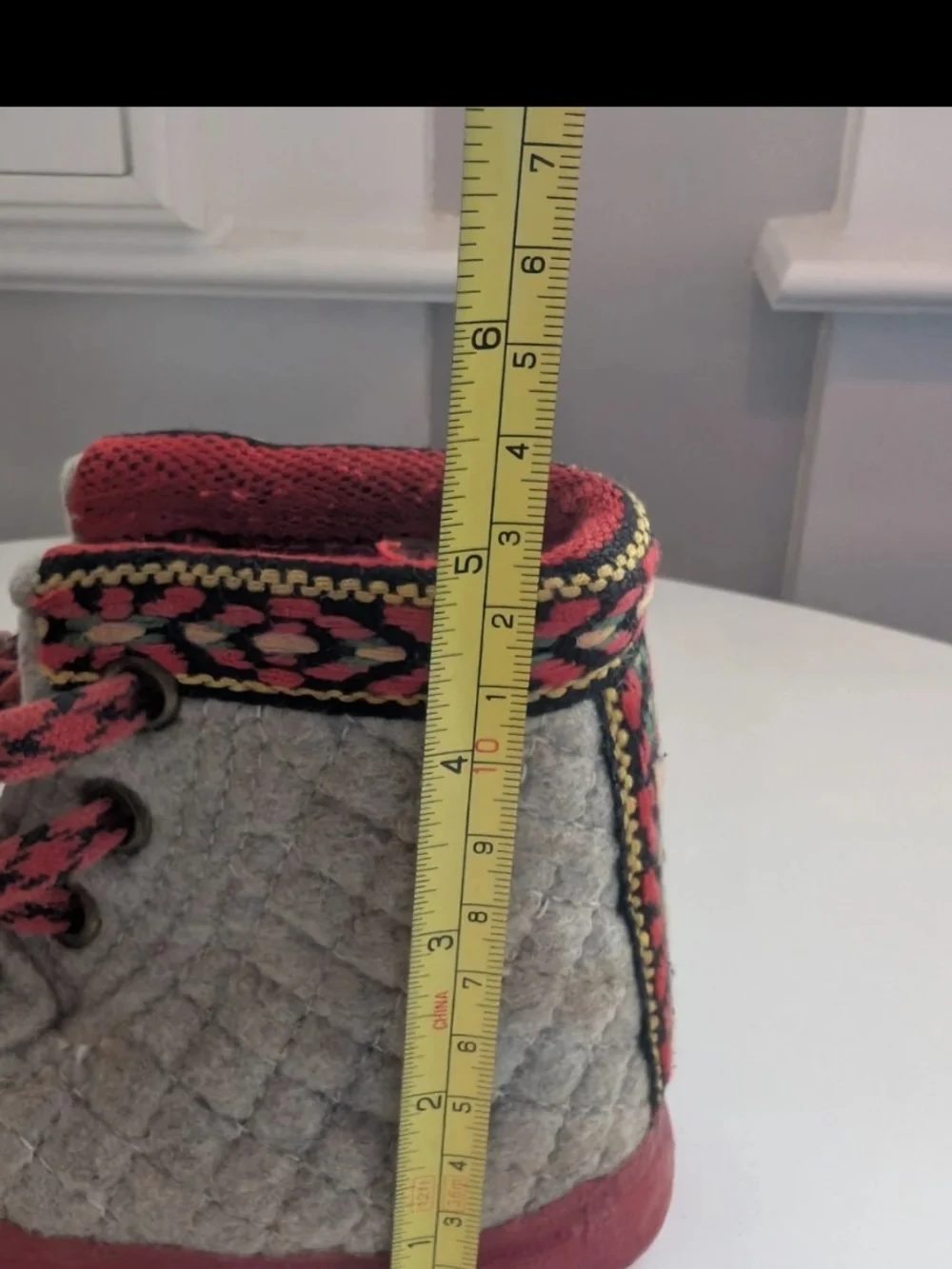 VTG Nesnalobben Wool Winter Boots Toddler Size 10T Handmade in Norway Gray Red